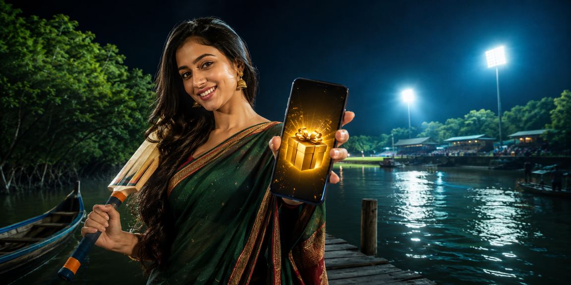 খুলনায় ক্রিকেট বেটিং ইন্টারফেস ব্যবহার করছেন একজন